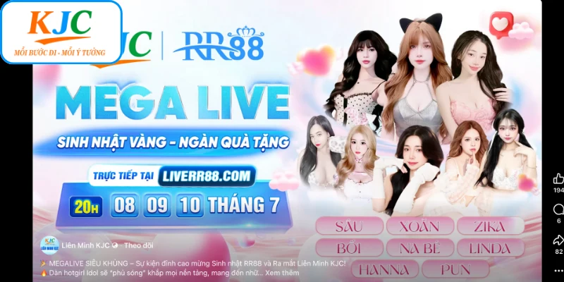 Hoạt động mừng sinh nhật RR88 cơn mưa quà tặng cụ thể